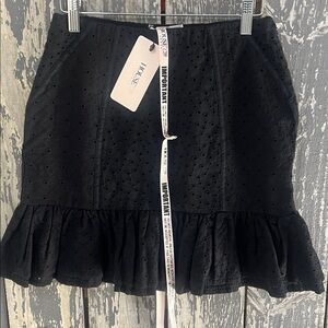 House of CB Mini Skirt Ruffles Black Size M